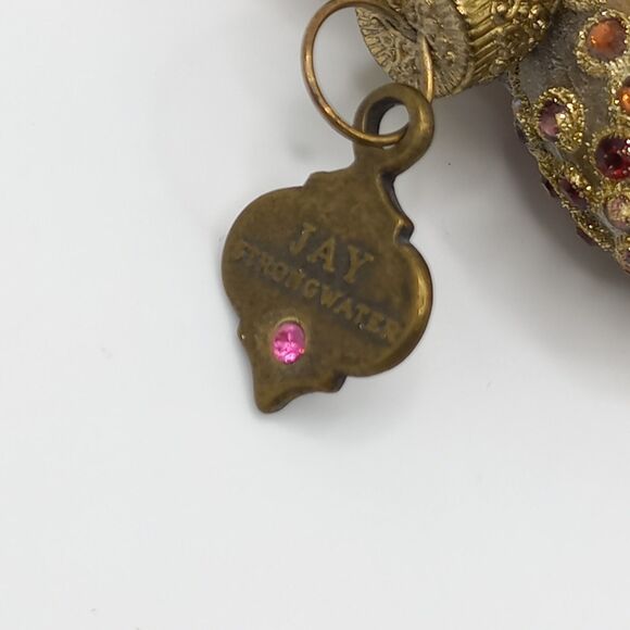 Jeweled Heart Ornament by Jay Strongwater Glass with Crystals - Picture 4 of 16